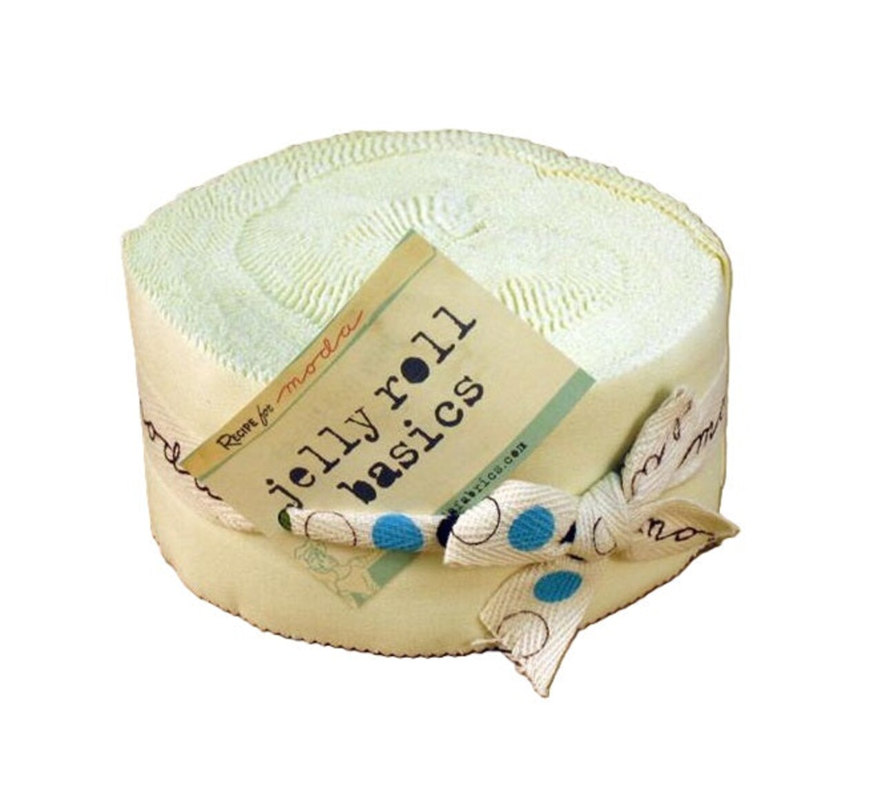 Fabric Moda Bella Solids Snow 40pc 2.5x44" Jelly Roll 9900JR-11